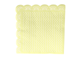 Lemon Lovely  - Lace napkins
